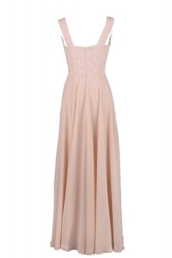 A-Line Long Chiffon and Lace Bridesmaid Dresses/Wedding Party Dresses BD010012