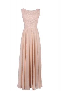 A-Line Long Chiffon and Lace Bridesmaid Dresses/Wedding Party Dresses BD010012