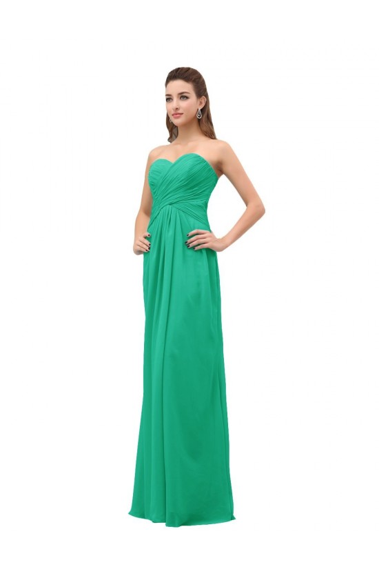 Sweetheart Long Chiffon Bridesmaid Dresses/Wedding Party Dresses BD010015