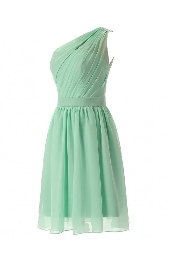 A-Line One-Shoulder Royal Blue Short Chiffon Bridesmaid Dresses/Wedding Party Dresses BD010020 A-Line One-Shoulder Royal Blue Short Chiffon Bridesmaid Dresses/Wedding Party Dresses BD010020