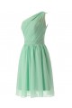 A-Line One-Shoulder Royal Blue Short Chiffon Bridesmaid Dresses/Wedding Party Dresses BD010020 A-Line One-Shoulder Royal Blue Short Chiffon Bridesmaid Dresses/Wedding Party Dresses BD010020