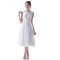A-Line Short White Chiffon Bridesmaid Dresses/Wedding Party Dresses BD010026