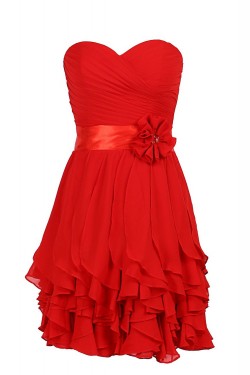 A-Line Sweetheart Pink Short Bridesmaid Dresses/Wedding Party Dresses BD010028