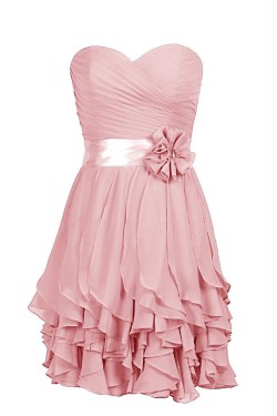 A-Line Sweetheart Pink Short Bridesmaid Dresses/Wedding Party Dresses BD010028