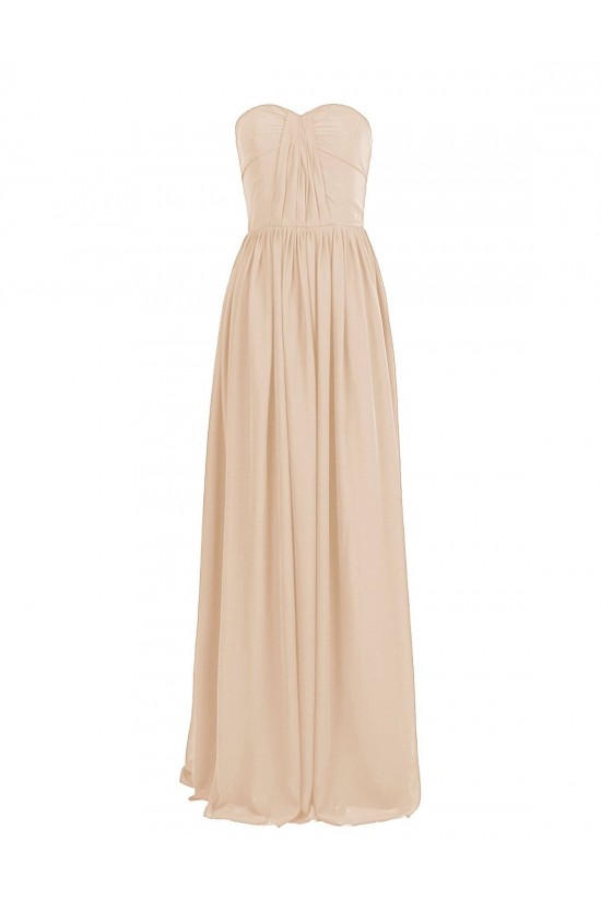 A-Line Sweetheart Long Black Chiffon Bridesmaid Dresses/Wedding Party Dresses BD010029
