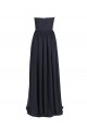 A-Line Sweetheart Long Black Chiffon Bridesmaid Dresses/Wedding Party Dresses BD010029