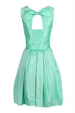 A-Line Short Green Bridesmaid Dresses/Wedding Party Dresses BD010032