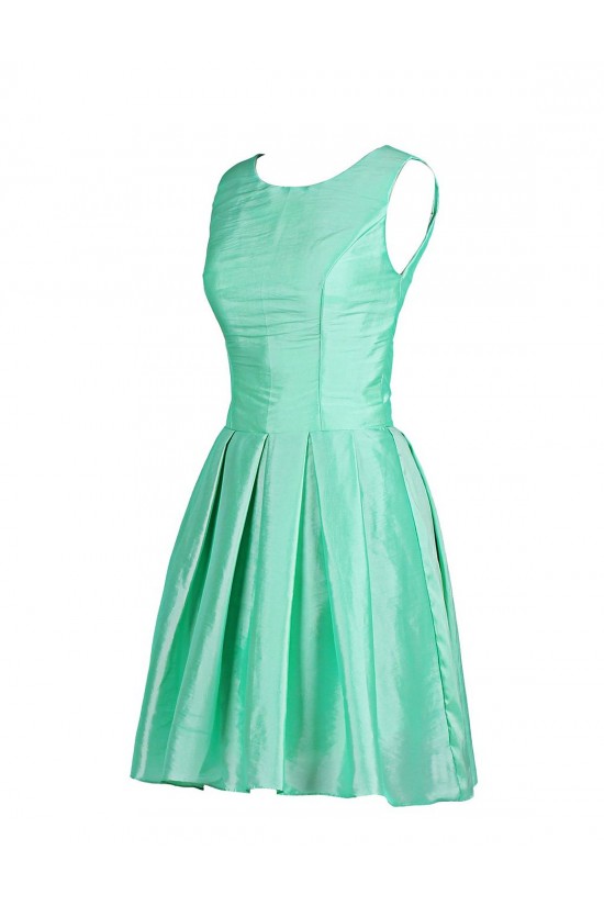 A-Line Short Green Bridesmaid Dresses/Wedding Party Dresses BD010032