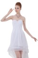 High Low White Short Chiffon Bridesmaid Dresses/Wedding Party Dresses BD010033