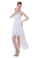 High Low White Short Chiffon Bridesmaid Dresses/Wedding Party Dresses BD010033