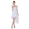 High Low White Short Chiffon Bridesmaid Dresses/Wedding Party Dresses BD010033