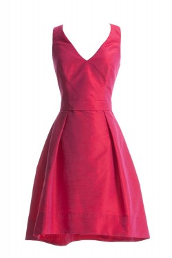 A-Line V-Neck Short Bridesmaid Dresses/Wedding Party Dresses BD010035