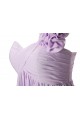 Empire One-Shoulder Long Purple Chiffon Bridesmaid Dresses/Wedding Party Dresses/Maternity Dresses BD010037
