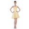 A-Line One-Shoulder Short/Mini Yellow Bridesmaid Dresses/Wedding Party Dresses BD010038