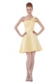 A-Line One-Shoulder Short/Mini Yellow Bridesmaid Dresses/Wedding Party Dresses BD010038