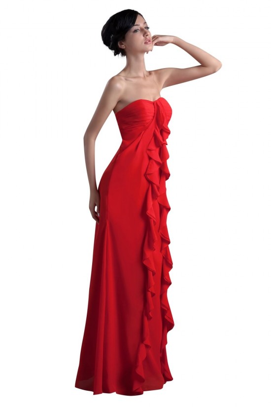Empire Sweetheart Long Chiffon Bridesmaid Dresses/Wedding Party Dresses/Maternity Dresses BD010041