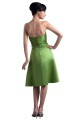 A-Line Short Green Satin Bridesmaid Dresses/Wedding Party Dresses BD010043