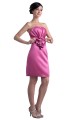 Short/Mini Strapless Satin Bridesmaid Dresses/Wedding Party Dresses BD010051