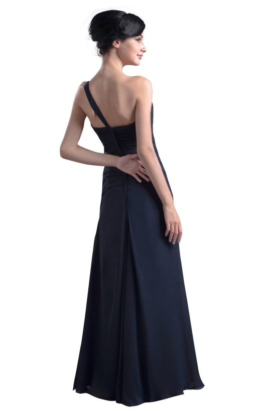 One-Shoulder Long Chiffon Bridesmaid Dresses/Wedding Party Dresses BD010059