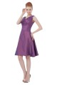 A-Line V-Neck Short Blue Taffeta Bridesmaid Dresses/Wedding Party Dresses BD010063