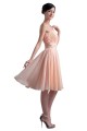 A-Line Strapless Beaded Short Chiffon Bridesmaid Dresses/Wedding Party Dresses BD010065