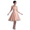A-Line Strapless Beaded Short Chiffon Bridesmaid Dresses/Wedding Party Dresses BD010065