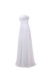 A-Line Sweetheart Long White Chiffon Bridesmaid Dresses/Wedding Party Dresses BD010069