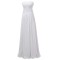 A-Line Sweetheart Long White Chiffon Bridesmaid Dresses/Wedding Party Dresses BD010069