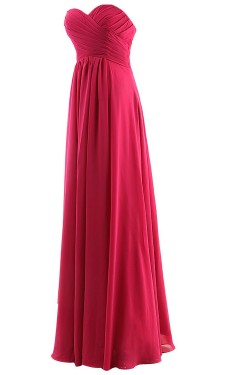 A-Line Sweetheart Long Purple Chiffon Bridesmaid Dresses/Wedding Party Dresses BD010071