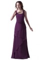 A-Line Straps Long Chiffon Bridesmaid Dresses/Wedding Party Dresses BD010072