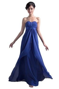 Empire Sweetheart Long Blue Bridesmaid Dresses/Wedding Party Dresses/Maternity Dresses BD010087