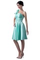 A-Line One-Shoulder Short Blue Bridesmaid Dresses/Wedding Party Dresses BD010090