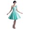 A-Line One-Shoulder Short Blue Bridesmaid Dresses/Wedding Party Dresses BD010090