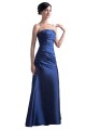 A-Line Strapless Long Blue Taffeta Bridesmaid Dresses/Wedding Party Dresses BD010094