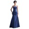 A-Line Strapless Long Blue Taffeta Bridesmaid Dresses/Wedding Party Dresses BD010094