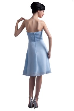 A-Line Sweetheart Short Blue Chiffon Bridesmaid Dresses/Wedding Party Dresses BD010096