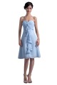 A-Line Sweetheart Short Blue Chiffon Bridesmaid Dresses/Wedding Party Dresses BD010096