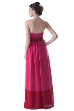 Empire Strapless Long Chiffon Bridesmaid Dresses/Wedding Party Dresses/Maternity Dresses BD010098