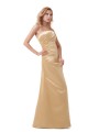 A-Line Strapless Long Satin Bridesmaid Dresses/Wedding Party Dresses BD010100