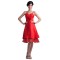 A-Line Spaghetti Strap Short Red Bridesmaid Dresses/Wedding Party Dresses BD010103