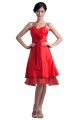 A-Line Spaghetti Strap Short Red Bridesmaid Dresses/Wedding Party Dresses BD010103
