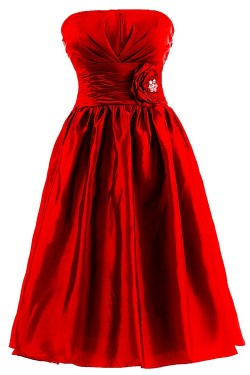 A-Line Strapless Short Bridesmaid Dresses/Wedding Party Dresses BD010105