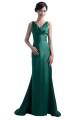 Trumpet/Mermaid V-Neck Long Satin Bridesmaid Dresses/Wedding Party Dresses BD010106