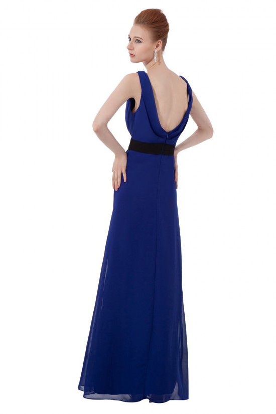A-Line Royal Blue Long Chiffon Bridesmaid Dresses/Wedding Party Dresses BD010111