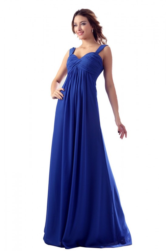 Empire Royal Blue Long Chiffon Bridesmaid Dresses/Wedding Party Dresses Maternity Dresses BD010118