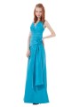 A-Line V-Neck Long Bridesmaid Dresses/Wedding Party Dresses BD010120