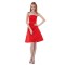 A-Line Strapless Short Red Bridesmaid Dresses/Wedding Party Dresses BD010124