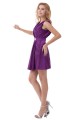 Short/Mini Purple V-Neck Bridesmaid Dresses/Wedding Party Dresses BD010127