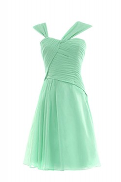 Short/Mini Mint Green Chiffon Bridesmaid Dresses/Wedding Party Dresses BD010128