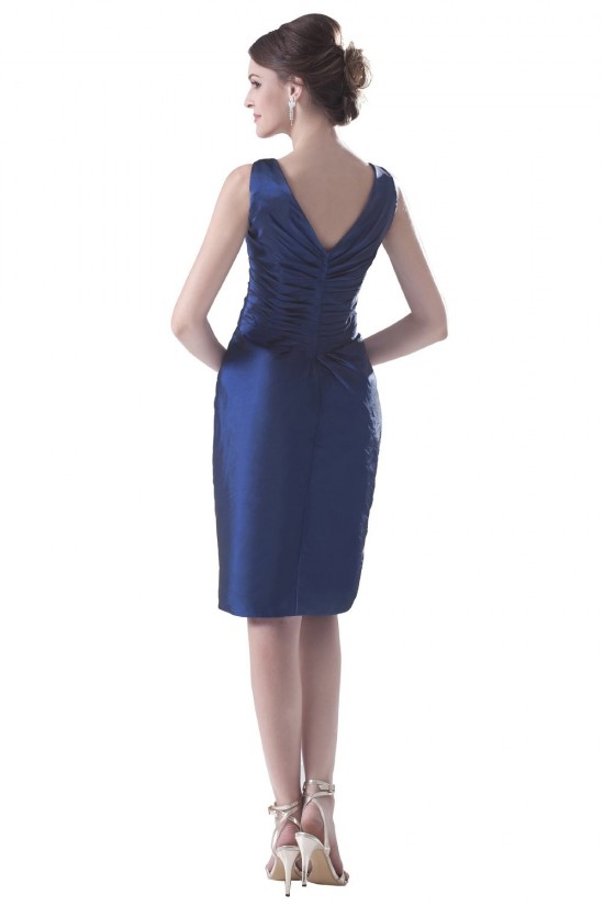 Sheath V-Neck Short/Mini Bridesmaid Dresses/Wedding Party Dresses BD010130